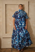Abay Floral Dime Organza Maxi Dress Curve
